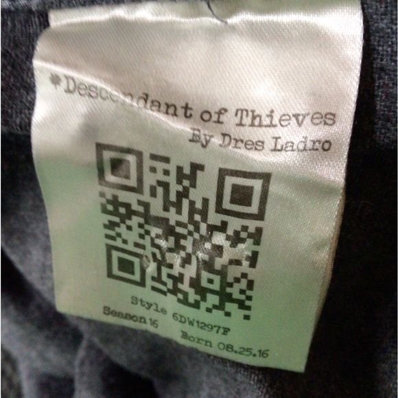 Descendant of thieves Grey Cotton shirt, Medium - Picture 4 of 5